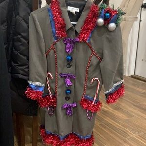 Tacky Christmas sweater/ button up